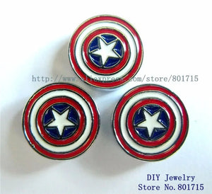100pcs Zinc Alloy Slide Charms Internal Dia. 8mm for Pet Collar Key Chains