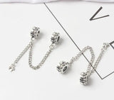 Zinc Alloy Safety Chain Beads Leaf for Bracelets Charm DIY Findings