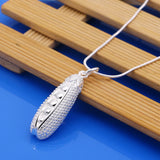 925 Silver Rich Bean Necklace Peanut Pendant Jewelry for Wife Pregnant Women