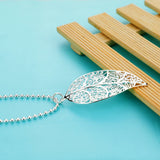 Ziqiudie Leaf Necklace Women's Net Red Collarbone Chain