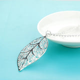 Ziqiudie Leaf Necklace Women's Net Red Collarbone Chain