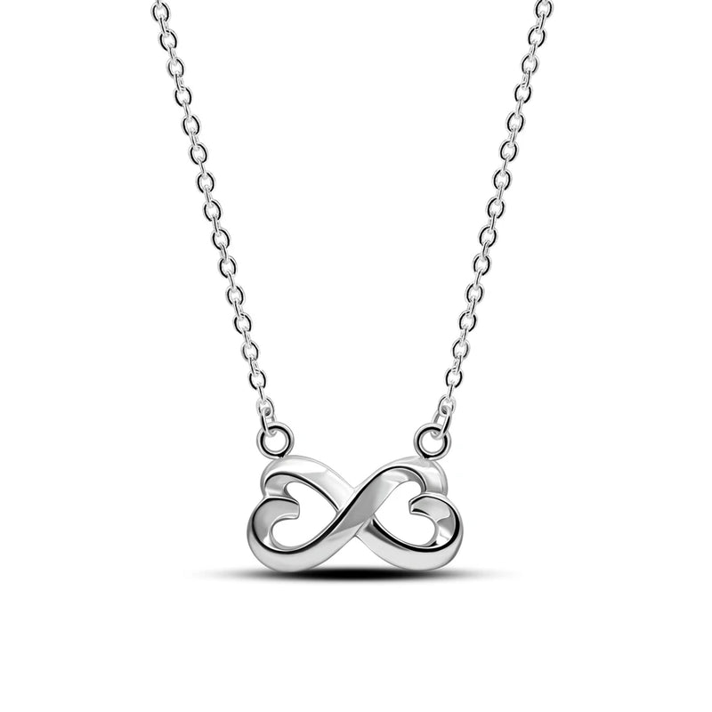 Ziqiudie Sterling Silver Love Necklace for Women