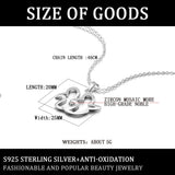 S925 Silver Bird Necklace with Diamond Accent