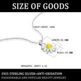 Chrysanthemum Daisy Necklace: Women's 925 Sterling Silver Jewelry