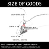 Sweet Girl Silver Bingqilin Necklace Collarbone Chain