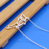 Dolphin Alphabet Necklace in 925 Sterling Silver