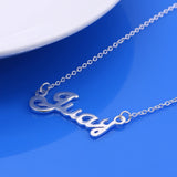 S925 Sterling Silver Alphabet Necklace for Women
