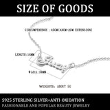 S925 Sterling Silver Alphabet Necklace for Women