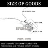 S925 Silver Plum Necklace Diamond-Encrusted Clavicle Chain