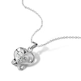 S925 Silver Plum Necklace Diamond-Encrusted Clavicle Chain