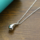 S925 Water Drop Necklace, Cold Wind Silver Ornaments