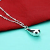 S925 Water Drop Necklace, Cold Wind Silver Ornaments