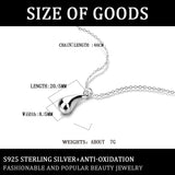 S925 Water Drop Necklace, Cold Wind Silver Ornaments