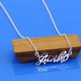 S925 Sterling Silver Fashionista Ladies Alphabet Necklace Short Necklace