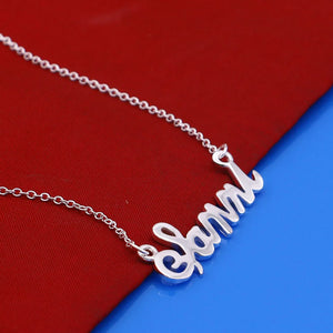 S925 Sterling silver alphabet girl necklace short necklace jewelry