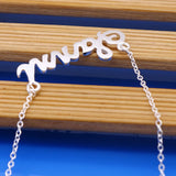 S925 Sterling silver alphabet girl necklace short necklace jewelry