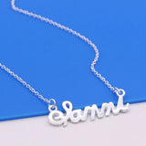 S925 Sterling silver alphabet girl necklace short necklace jewelry