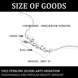 S925 Sterling Silver Alphabet Necklace Short Jewelry for Lover Girlfriend