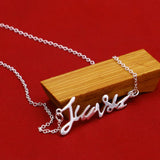 S925 Sterling Silver Alphabet Necklace Short Jewelry for Lover Girlfriend