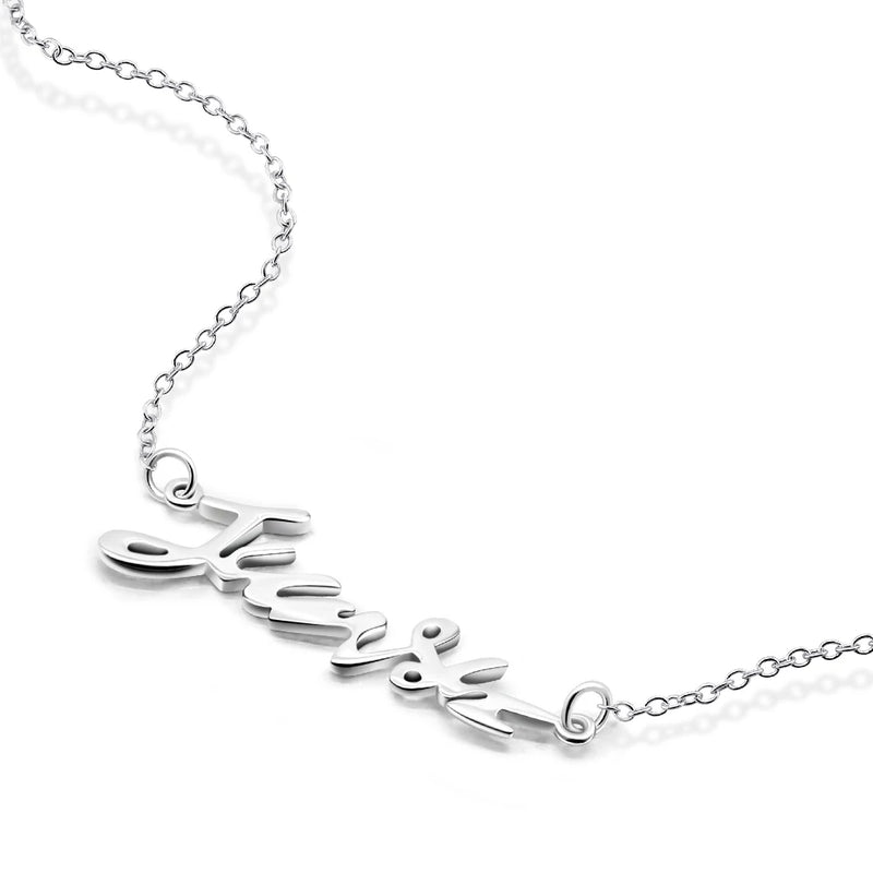 S925 Sterling Silver Alphabet Necklace Short Jewelry for Lover Girlfriend