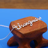 S925 Sterling Silver Alphabet Necklace Ins Short Necklace Jewelry