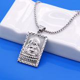 925 Silver Maitreya Buddha Pendant Men's Safety Pendant