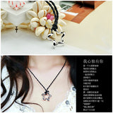 925 Silver Pentagon-star Necklace Couple Men's Women's Necklaces