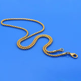 S925 Sterling Silver Box Necklace 3MM Thin Chain Long Silver Chain Men's Women's