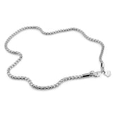 S925 Sterling Silver Box Necklace 3MM Thin Chain Long Silver Chain Men's Women's