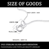 925 Silver Double Heart Necklace Gift for Girlfriend