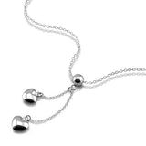 Heart-shaped Necklace Women's Silver Chain Jewelry for Girls