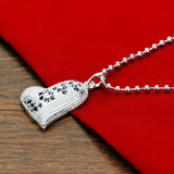 Love Heart Necklace, S925 Sterling Silver, Diamond-encrusted, Long Sweater Chain