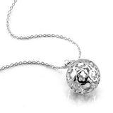 S925 Silver Hollow Ball Necklace for Women