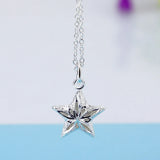 925 Silver Star Necklace for Men, Boyfriend Gift