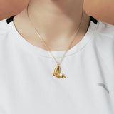 S925 Silver Diamond Carp Collarbone Necklace for Women