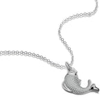 S925 Silver Diamond Carp Collarbone Necklace for Women