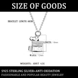 S925 Sterling Silver Key House Necklace Love Jewelry for Women