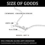 S925 Sterling Silver Alphabet Necklace Hipster Ins Short Necklace Jewelry