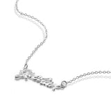 S925 Sterling Silver Alphabet Necklace Hipster Ins Short Necklace Jewelry