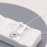 S925 Sterling Silver Plum Necklace for Women