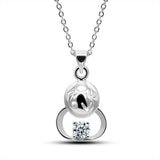 S925 Sterling Silver Diamond Robot Necklace for Girlfriend