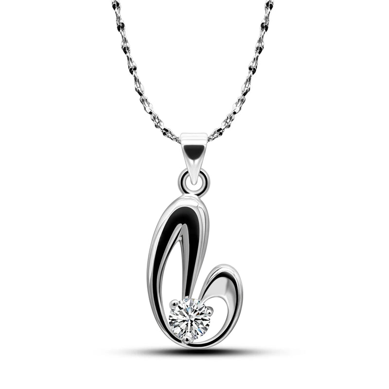 Robot Necklace, Silver & Diamond, Collarbone Chain, Thanksgiving Gift
