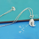 S925 Small Goldfish Necklace Solid Fish Pendant Women's Chain