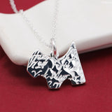 S925 Sterling Silver Bone Necklace - Exaggerated Collarbone Chain