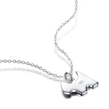 S925 Sterling Silver Bone Necklace - Exaggerated Collarbone Chain