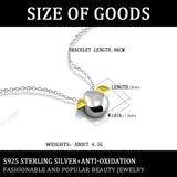 Solid Angel Egg Necklace Women's Star Collarbone Chain Gift for Thanksgiving