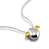 Solid Angel Egg Necklace Women's Star Collarbone Chain Gift for Thanksgiving