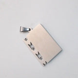 Muslim Allah 4 Qul Suras Stainless Steel Pendant Necklace Charm Islam Quran Gift