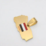 Yemen Flag Stainless Steel Pendant Necklace