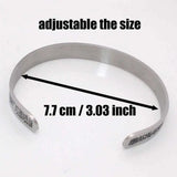 Islamic Allah Quran Ayatul Kursi Stainless Steel Bracelet Bangle